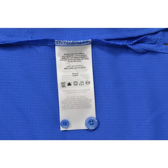 NWT Columbia PFG Tamiami II Men's Fishing Button Down Shirt Size L Blue Polyeste - Picture 8 of 8